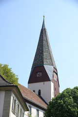 Fototapeta na wymiar St. Kilians Kirche in Untermünkheim