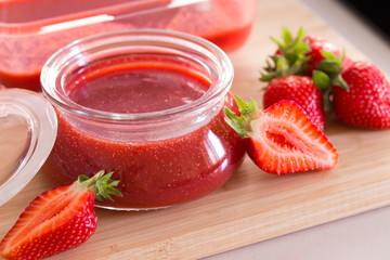 Food. Strawberry jam