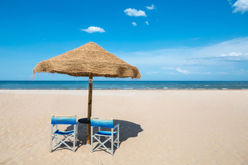 Sun umbrella on beach