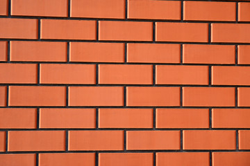 Texture of red ceramic bricks