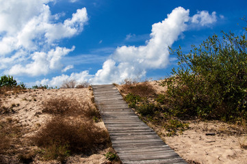Wooden  Pathway to the beach