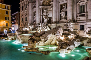 Trevi fountain in Rome Italy