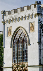 Fototapeta na wymiar Castle in Rusovce detail
