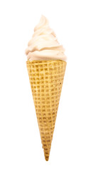 Vanilla Soft Serve in a Waflle Cone