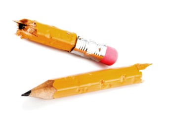 Pencil broken frustration anxiety worried exam student