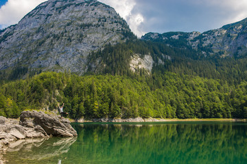 Bergsee Alpen Österreich Berge See Landschaft