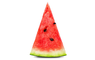 Triangular piece of ripe watermelon