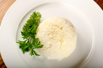 Steamed rice