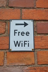 Free WiFi - obrazy, fototapety, plakaty