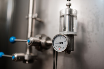 craft beer factory pressure meter