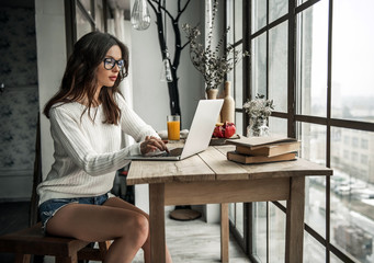 Girl at home