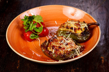 Stuffed pepper with meat