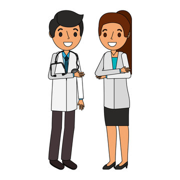 couple doctors characters icon