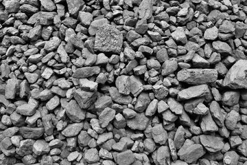 A heap of black natural coal background