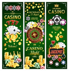 Casino online gambling jackpots banners