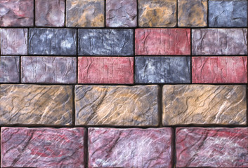 A sample of concrete paving slab for laying tracks