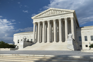 Americas highest court of law the Supreme Court in Washington DC United States - obrazy, fototapety, plakaty