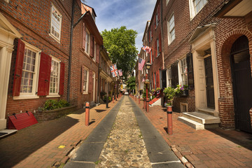 Elfreths Alley is the Oldest Residential Street in the United States Philadelphia Pennsylvania