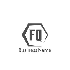 Initial Letter FQ Logo Template Design