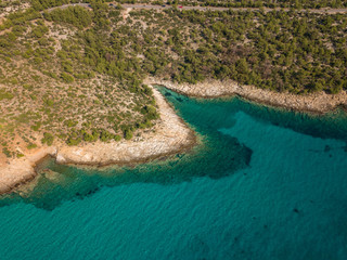 Aerial view of Thasos, Greece.