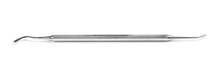 Dental instrument on white background. Medical tool