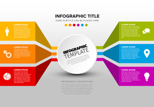 Colorful Content Blocks Infographic Layout