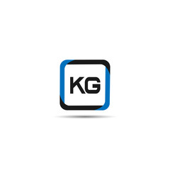 Initial Letter KG Logo Template Design