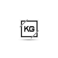 Initial Letter KG Logo Template Design