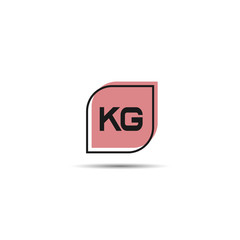Fototapeta premium Initial Letter KG Logo Template Design