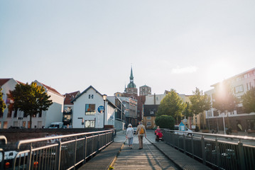 Fototapeta premium Stadtrundgang durch die Hansestadt Stralsund