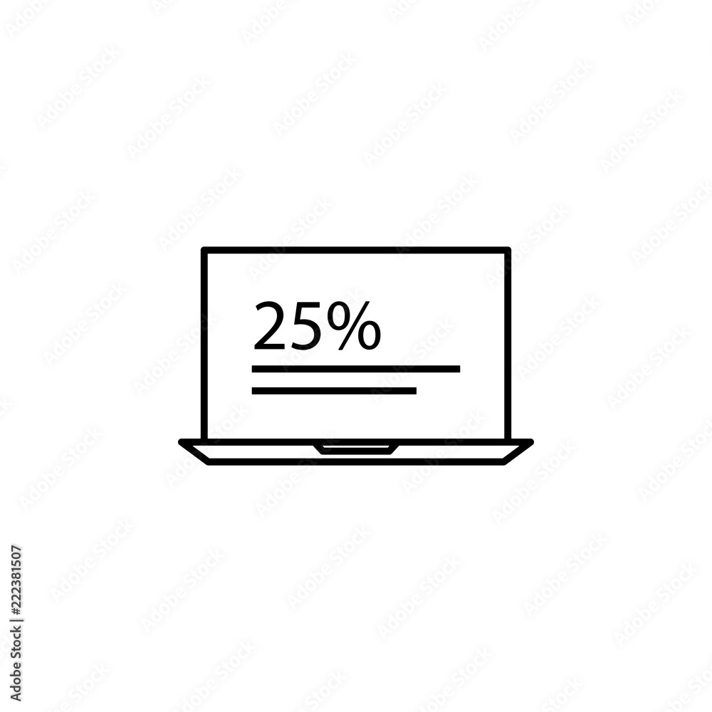 Poster upload video icon. element of online and web for mobile concept and web apps icon. thin line icon fo