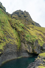 Landscape and nature on the south coast of Iceland