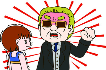 Power harassment to Caucasian athletes