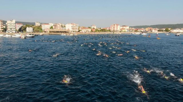 The Hellespont and Dardanelles crossing is a significant open water swim of 4&frac12; km between Europe and Asia.