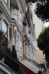 Victorian homes along a city street