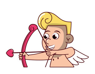 Cupid with arch