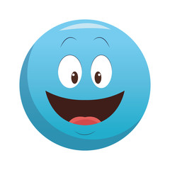 Obraz premium Smiling chat emoticon