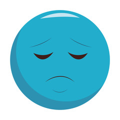 Sad chat emoticon
