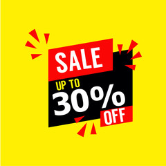 Sale up to 30% Off Vector Template Design Illustration