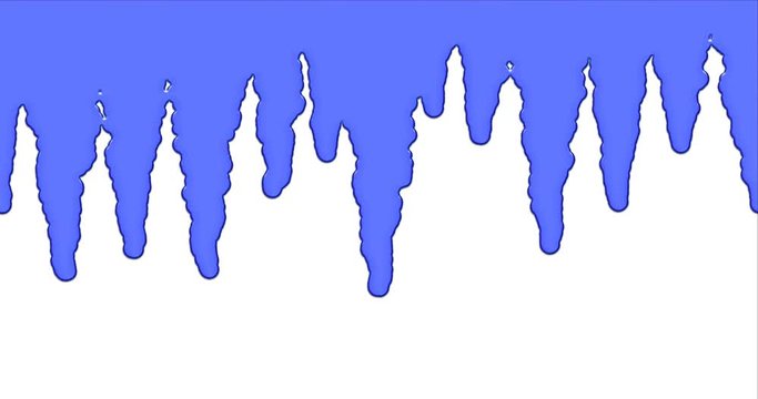 Animation of filling screen with a viscous liquid. Transition animation with alpha channel