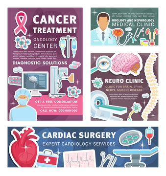 Cancer, urology and nephrology medical posters