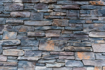 Gray and Brown Stacked Stone Wall