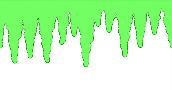 Animation of filling screen with a viscous liquid. Transition animation with alpha channel