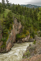 Hellroaring Creek Carves Through Canyon