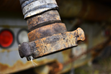 Old Industrial Hose Connector Background