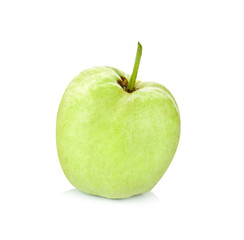 Guava fruit isolated on white background.