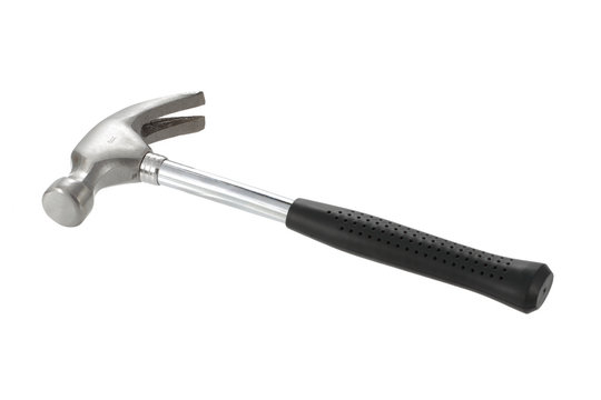 Small 8oz claw hammer isolated on a white bacgrond