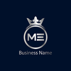 Initial Letter ME Logo Template Design