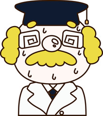 Knowledgeable doctor's illustration