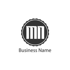 Initial Letter MN Logo Template Design